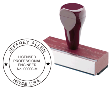 Petersen Specialty - Hawaii Professional Engineer Seal. This and more custom engineer, architect and land surveyor seals for every state available now. Order Today!