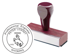 WY PE RS - Professional Engineer Seal Stamp