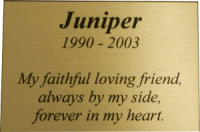 PMG2X3 - Large Gold Memorial Plaque