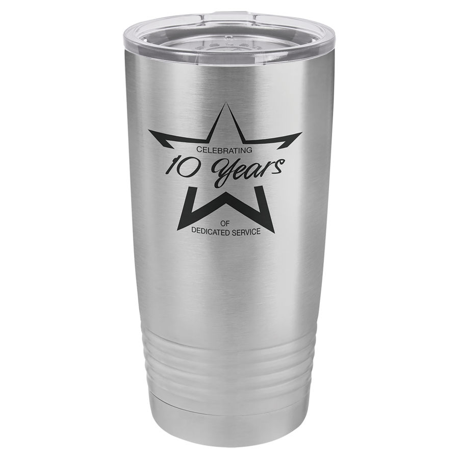 20 oz Stainless Steel Polar Camel insulated tumbler.  Customizable with your personal image or saying.