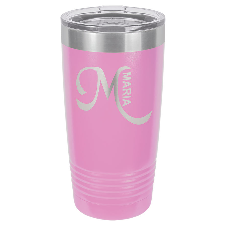 20 Oz Stainless Steel Tumbler Purple