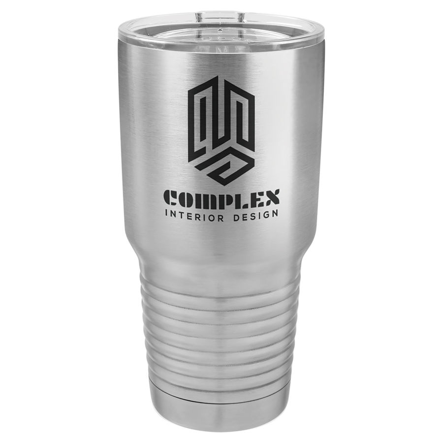 30 oz Stainless Steel Polar Camel insulated tumbler.  Customizable with your personal image or saying.