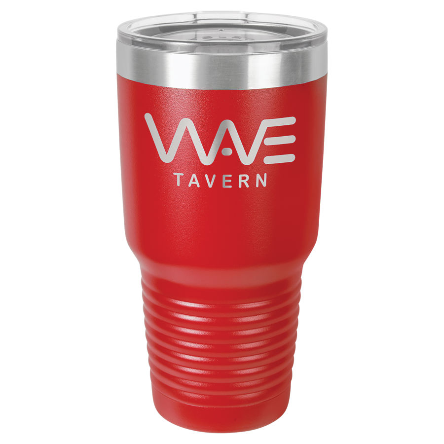 30 oz Red Polar Camel insulated tumbler.  Customizable with your personal image or saying.