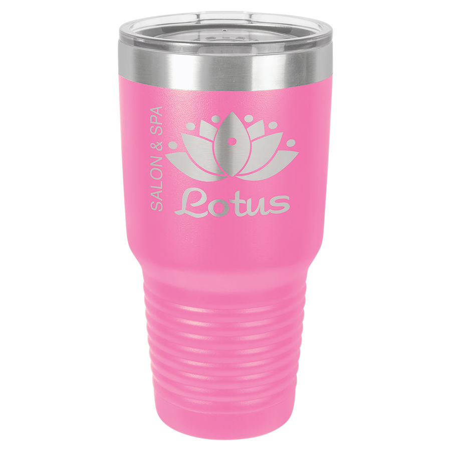 30 oz Pink Polar Camel insulated tumbler.  Customizable with your personal image or saying.