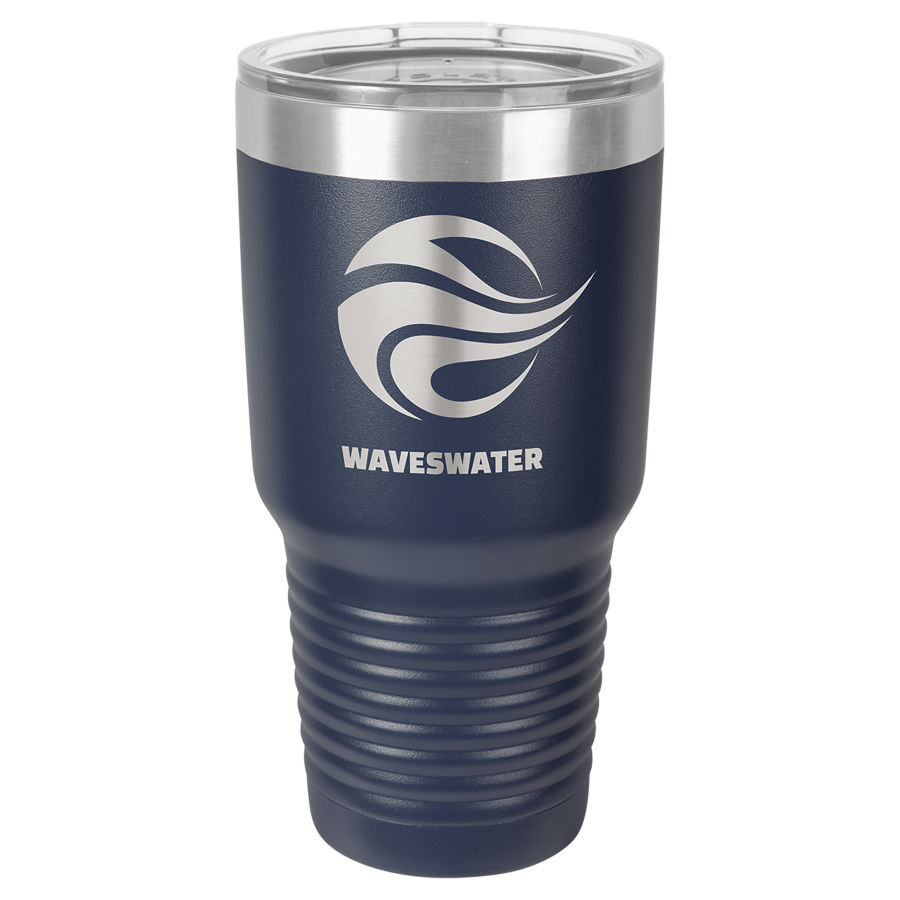30 oz. Navy Polar Camel insulated tumbler.  Customizable with your personal image or saying.
