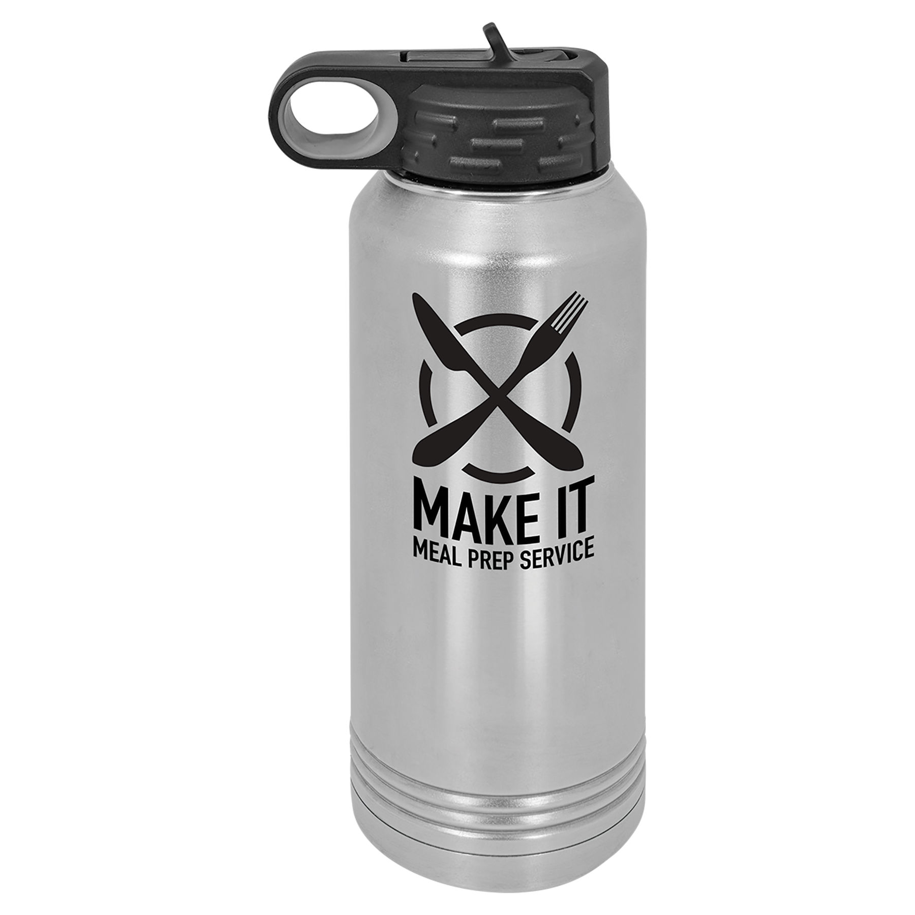 32 oz. Stainless Steel Insulated Water Bottler.  Customizable with your personal image or saying.