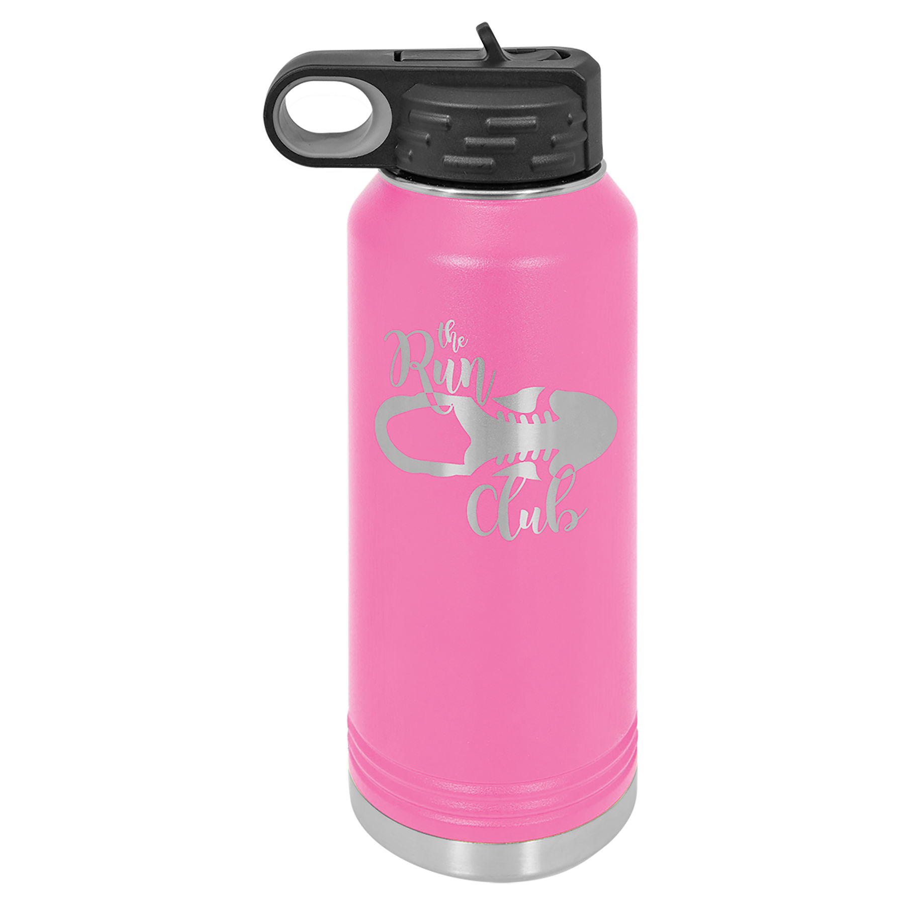 32 oz. Pink Stainless Steel Insulated Water Bottler.  Customizable with your personal image or saying.