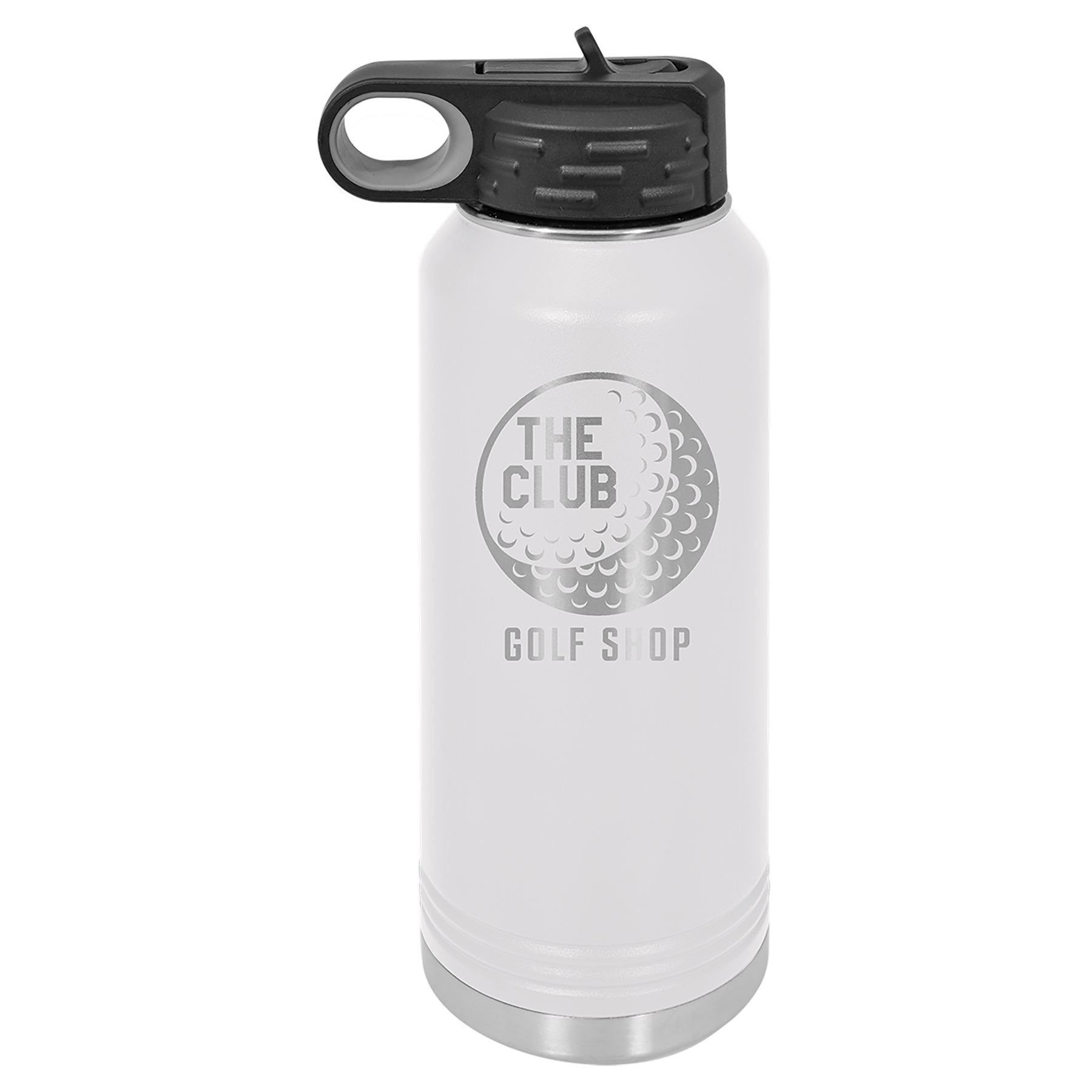 32 oz. White Stainless Steel Insulated Water Bottle.  Customizable with your personal image or saying.