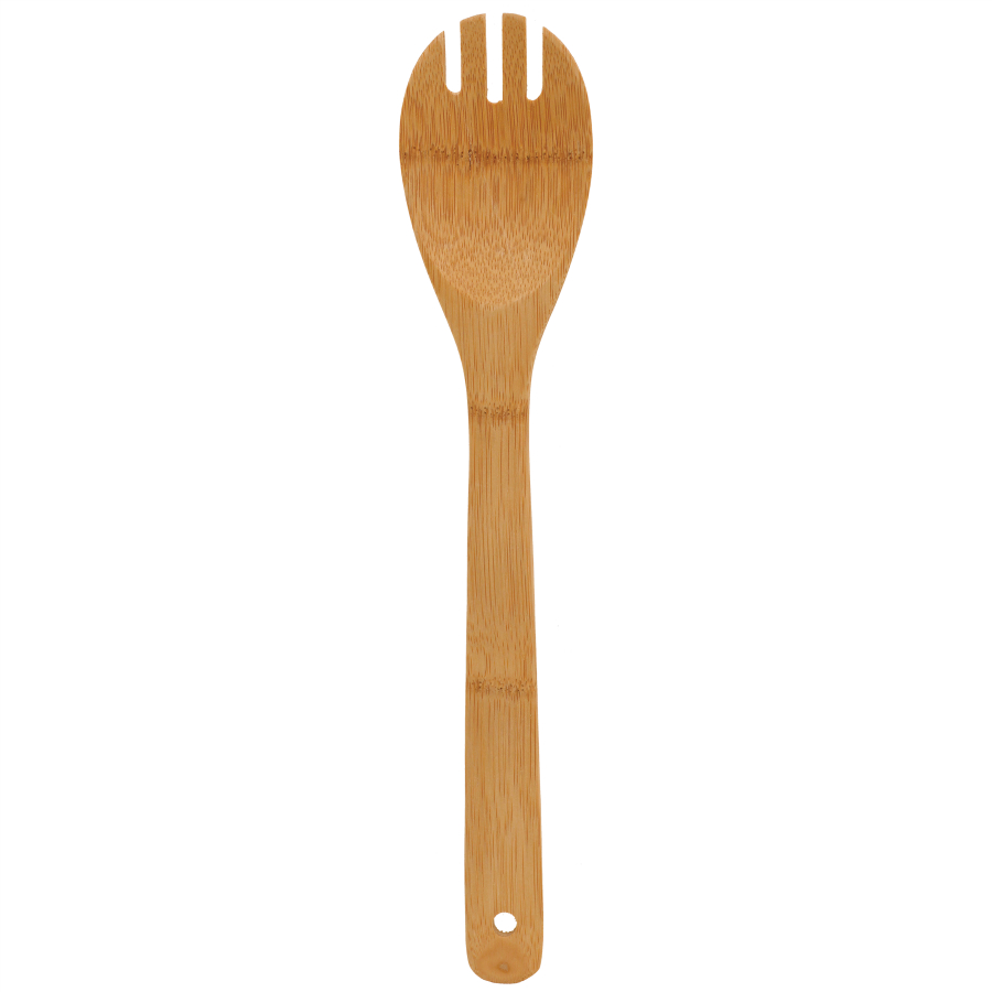 12" Bamboo Salad Spork with your company logo or personal saying.