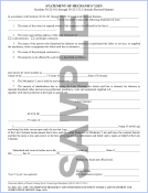 Petersen Specialty - Colorado Legal Forms - Statement of Mechanic's Lien with Notice of Intent to File. This and more legal forms available for download and in store pick up available now. Order Today!