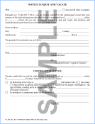 Petersen Specialty - Colorado Legal Forms - Notice to Quit and Vacate. This and more legal forms available for download and in store pick up available now. Order Today!