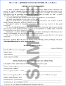 Petersen Specialty - Colorado Legal Forms - Statutory Power of Attorney. This and more legal forms available for download and in store pick up available now. Order Today!