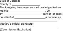 Notary acknowledgment for partnership, partnership acknowledgment, partnership, Notary acknowledgment, acknowledgment, acknowledgment stamp