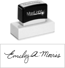 MaxLight Pre-Inked Signature Stamp, signature, Stamp of my signature