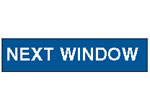 NEXT WINDOW PLEASE sign