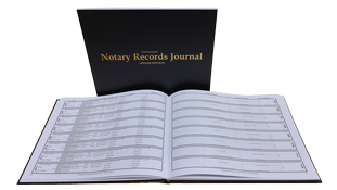 Professional Notary Records Journal. Ledger Edition<br>Hard Cover